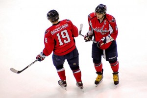 Backstrom and Ovechkin. Image Credit: clyde