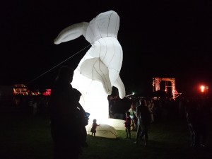 Enflatable Rabbits. Image Kristina Shaw