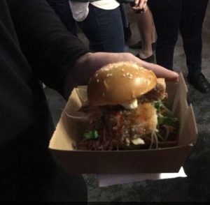 Notorious P.I.G burger by Chur Burger. Photo by Emily Castrisson. 