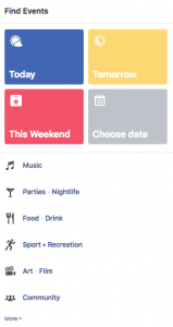 FACEBOOK EVENT SEARCH