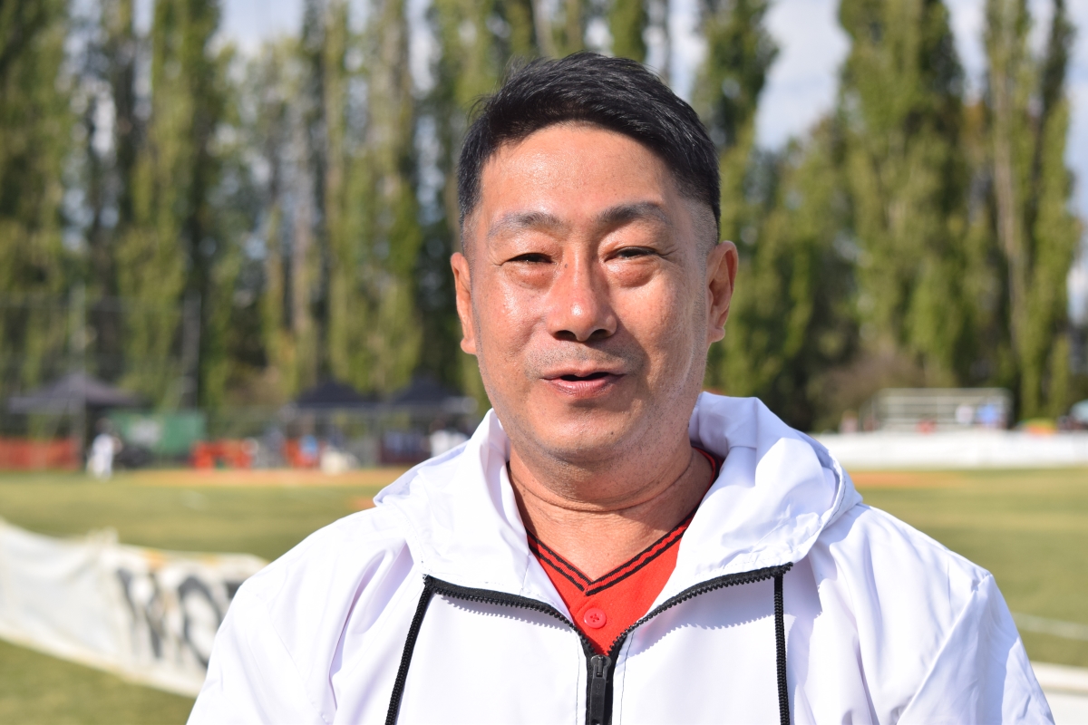 Djulondin Jaing, manager of the Indonesian Youth side. (Picture by Tim Warren)