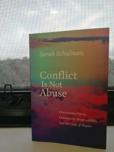 More insightful than inciteful — Review of Sarah Schulman’s ‘Conflict Is Not Abuse’ thumbnail