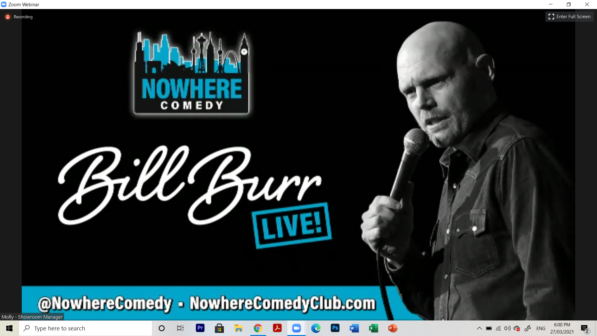 Bill Burr & Co Live! on Zoom: “I’m just an angry man in a garage” thumbnail